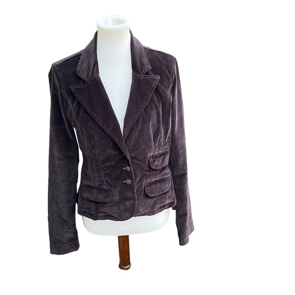 Calvin Klein Jeans ladies 2 button jacket size large brown - Picture 6 of 14